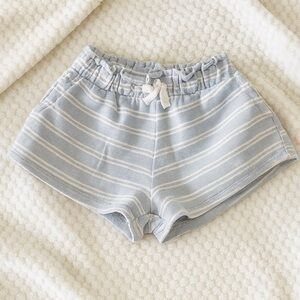 Zara kids shorts size 6 in blue and white stripes